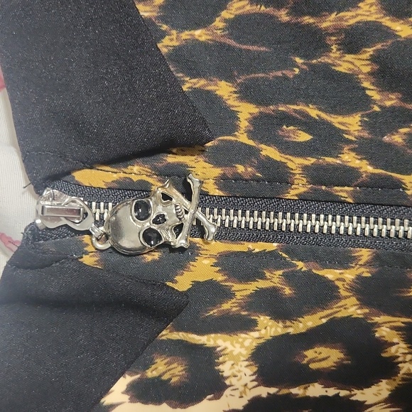 2x Killstar Leopard Pin Up Dress Goth Rockabilly Psychobilly Pencil Punk XXL - Picture 3 of 11